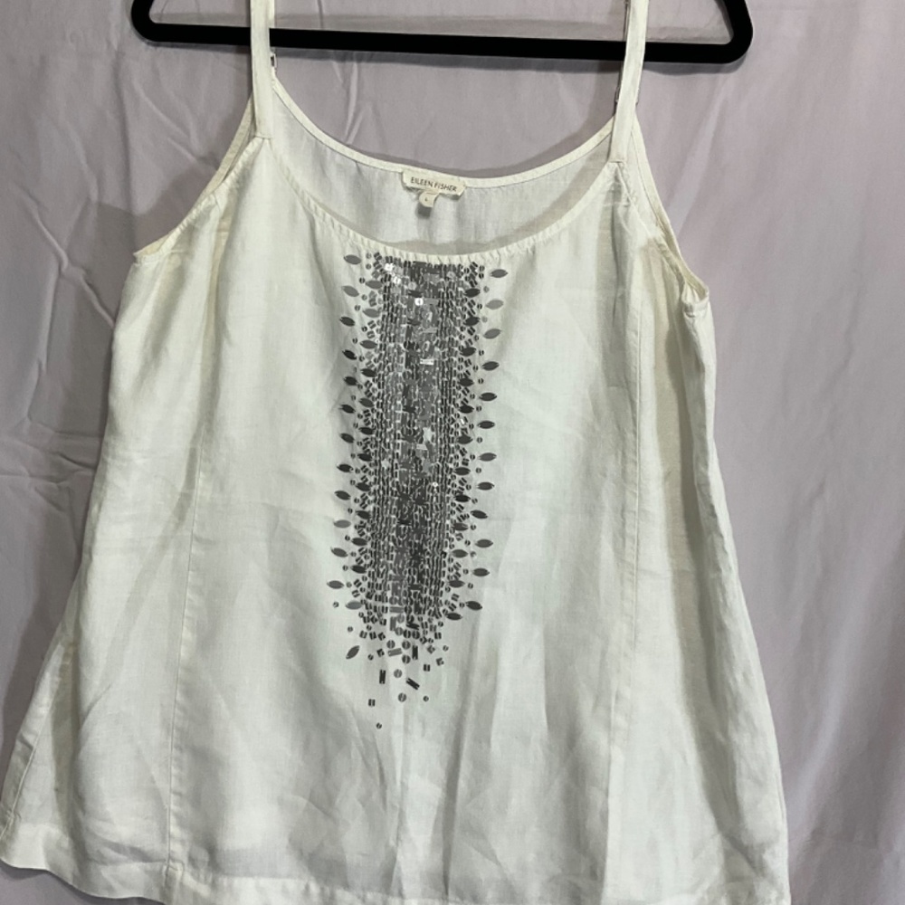 Camisole, Eileen Fisher, organic linen